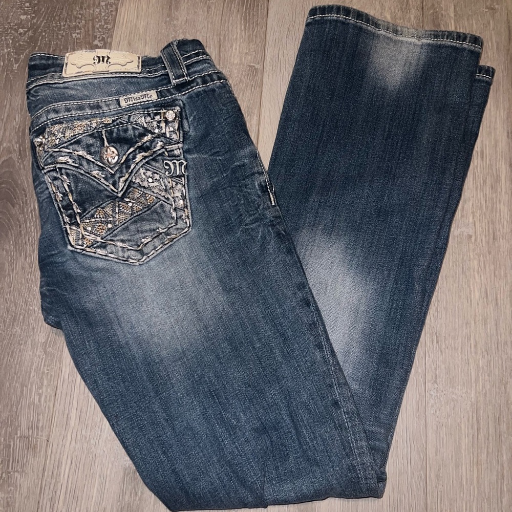 Miss Me Women's Dark Blue Boot Cut Jeans